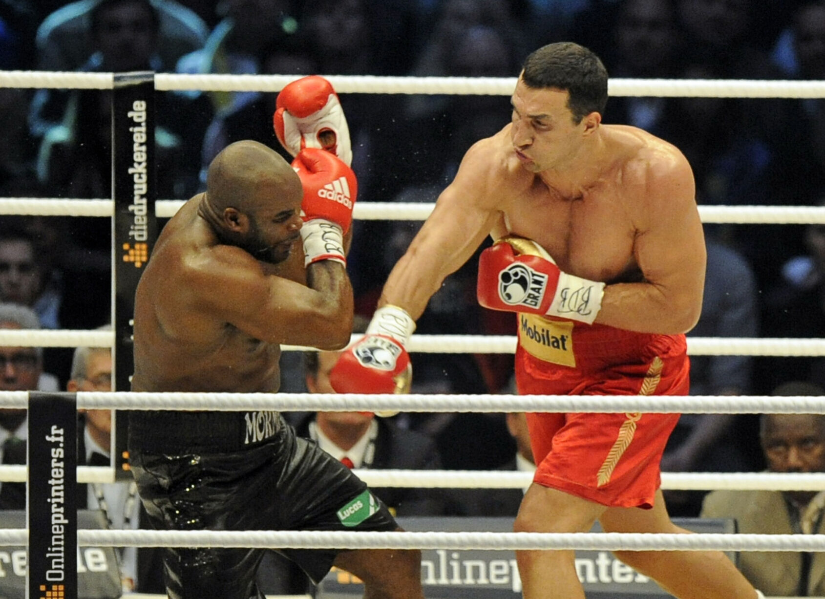 2012: Wladimir Klitschko stops France’s Jean-Marc Mormeck to retain WBA and IBF heavyweight titles